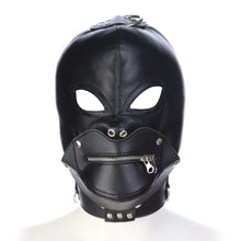 Load image into Gallery viewer, Leather Zipper Mask