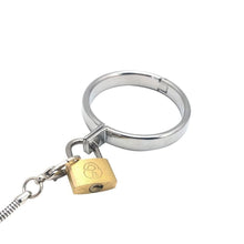 Load image into Gallery viewer, Metallic Cock and Ball Leash BDSM