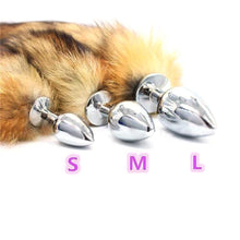 Load image into Gallery viewer, 17" Wolf Tail Stainless Steel Plug