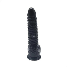 Lade das Bild in den Galerie-Viewer, BDSM-Dildo mit Struktur, 25,4 cm, für extreme Stimulation