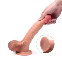 Lade das Bild in den Galerie-Viewer, Lebensechter King Size 9 Zoll realistischer Hautdildo BDSM