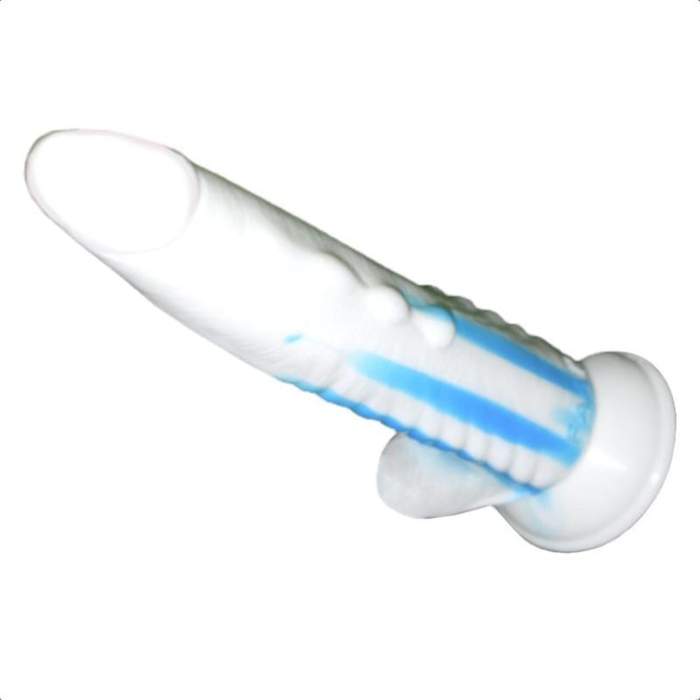 Blue & White Dragon Dildo – sissyloving