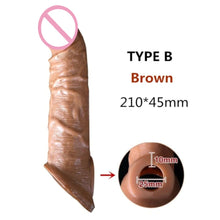Load image into Gallery viewer, Thicker Girth Realistic Penis Extension BDSM