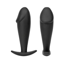 Load image into Gallery viewer, Cute Black Dick Beginner Butt Plug 3.94 Inches Long BDSM