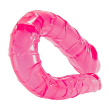 Lade das Bild in den Galerie-Viewer, Doppelköpfiger farbiger Jelly-Pink-Dildo BDSM