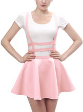 Load image into Gallery viewer, Sissy Set Elastic Waist Pleated Short Braces Skirt product view
