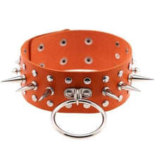 Load image into Gallery viewer, Spiked Bondage Submissive Collar