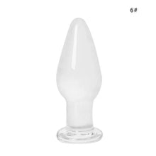 Load image into Gallery viewer, 7 Styles Crystal Glass Stimulator Plug bdsm