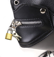 Load image into Gallery viewer, Leather Zipper Mask