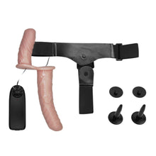 Lade das Bild in den Galerie-Viewer, Batteriebetriebener doppelseitiger Strap-On-Vibrator