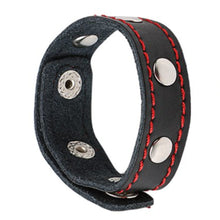 Load image into Gallery viewer, Adjustable Leather Cock Stud Ring BDSM