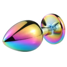 Load image into Gallery viewer, Rainbow-Colored Princess Butt Plug BDSM