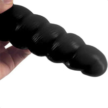 Lade das Bild in den Galerie-Viewer, Erotischer Spiral-Großer schwarzer Dildo mit Saugnapf BDSM