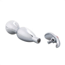 Lade das Bild in den Galerie-Viewer, Juwelenbesetzter Buttplug aus rostfreiem Metall BDSM