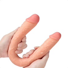 Lade das Bild in den Galerie-Viewer, Doppelte Penetration 18 Zoll superlanger Dildo BDSM