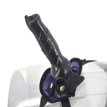 Lade das Bild in den Galerie-Viewer, Schwarzer Wolfsschwanz, Umschnalldildo, BDSM