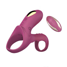 Load image into Gallery viewer, Dual Motor Stimulation Vibrating Dick Ring BDSM