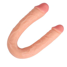Lade das Bild in den Galerie-Viewer, Doppelte Penetration 18 Zoll superlanger Dildo BDSM
