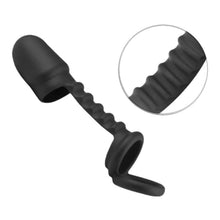 Load image into Gallery viewer, G Spot Cock Ring | Black Armor Dual Cock Ring BDSM