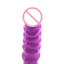 Lade das Bild in den Galerie-Viewer, Flexibler 10-Zoll-Dildo mit gewellten Kanten