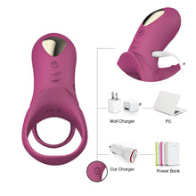 Load image into Gallery viewer, Dual Motor Stimulation Vibrating Dick Ring BDSM