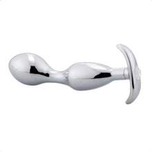 Lade das Bild in den Galerie-Viewer, Juwelenbesetzter Buttplug aus rostfreiem Metall BDSM