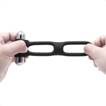 Load image into Gallery viewer, Bullet-Powered Vibrating Dick and Ball Ring