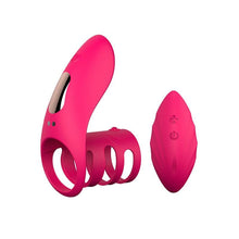 Load image into Gallery viewer, USB Rechargeable Remote Cock Ring BDSM