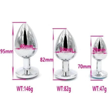 Load image into Gallery viewer, Stainless Steel Butt Plug 3pcs Set BDSM