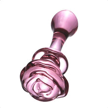 Lade das Bild in den Galerie-Viewer, Bezaubernder Dildo mit rosa Glasperlen und Rose, BDSM