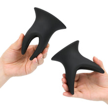 Lade das Bild in den Galerie-Viewer, V-förmiger hohler Analplug aus Silikon