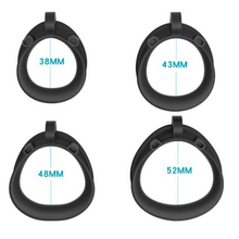 Load image into Gallery viewer, Beta Nub - Plus Edition: Black Resin Chastity Cage BDSM