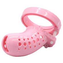 Charger l'image dans la galerie, Nouvelle cage de chasteté en plastique de 3,8 pouces de long (les 5 anneaux inclus)