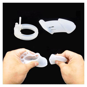 Alexandra Silicone Male Chastity Device 2.76 inches and 3.74 inches long