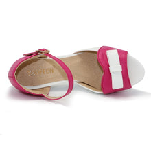 Load image into Gallery viewer, Cute Bowtie Open Toe Heels