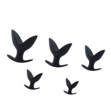 Charger l'image dans la galerie, Plug en silicone extensible noir BDSM