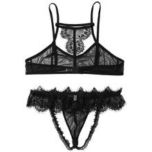 Charger l'image dans la galerie, Ensemble de lingerie en maille et dentelle Grace