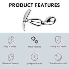 Load image into Gallery viewer, Bulbous Metal Prostate Massager BDSM