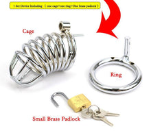 Load image into Gallery viewer, Bailey Metal Chastity Device 3.31 inches long