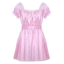 Load image into Gallery viewer, Short Sleeve Satin Sissy Dress
