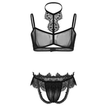 Charger l'image dans la galerie, Ensemble de lingerie en maille et dentelle Grace