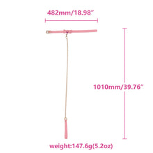 Lade das Bild in den Galerie-Viewer, Sissy Sklavenhalsband mit rosa Schleife, BDSM