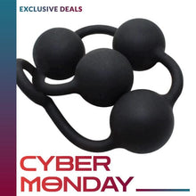 Lade das Bild in den Galerie-Viewer, Schwarze Hintertür-Party-lange Analkugeln