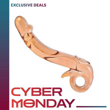 Lade das Bild in den Galerie-Viewer, Goldener Drache Glasdildo BDSM