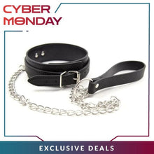 Charger l'image dans la galerie, Collier d'esclave noir pour animal de compagnie du maître