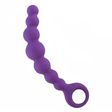 Load image into Gallery viewer, Silicone Purple Anal Beads