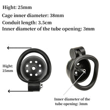 Lade das Bild in den Galerie-Viewer, Neuer Keuschheitskäfig für Männer mit Penisringen in 5 Größen