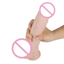 Lade das Bild in den Galerie-Viewer, G-Punkt-stimulierender 9-Zoll-Dildo mit Saugnapf BDSM