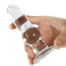 Lade das Bild in den Galerie-Viewer, Transparenter Tower Glas-Buttplug BDSM