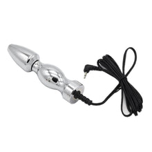 Load image into Gallery viewer, Shocking Beaded Bullet Metal Butt Plug